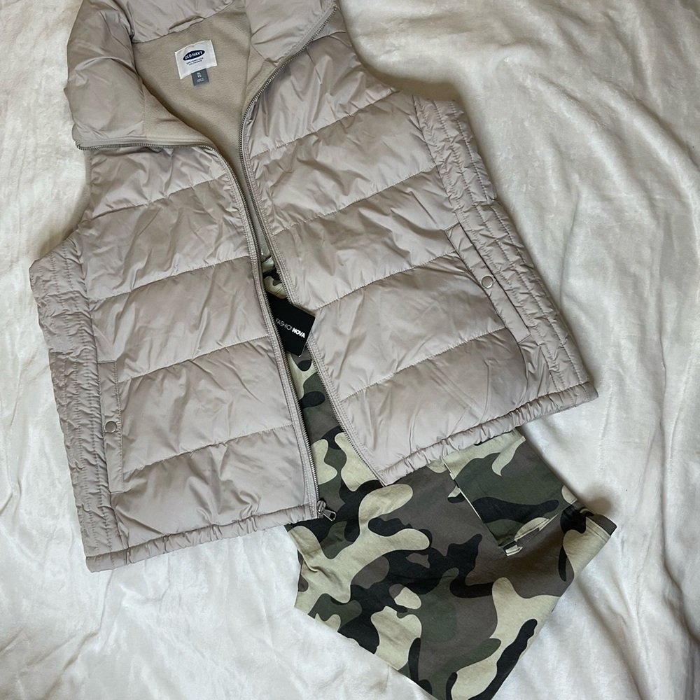 Vest & Camo Cargos